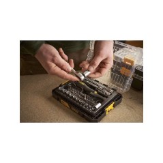 COFFRET DE DOUILLES STAKBOX M - ¼'' STANLEY JEU DE 48 PCS - FATMAX -