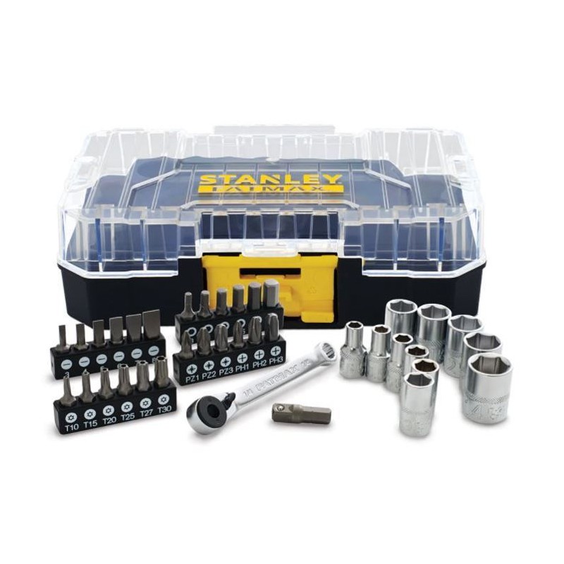 Coffret STAKBOX S 1/4'' jeu de 37 pieces - Stanley Fatmax - FMMT19101-