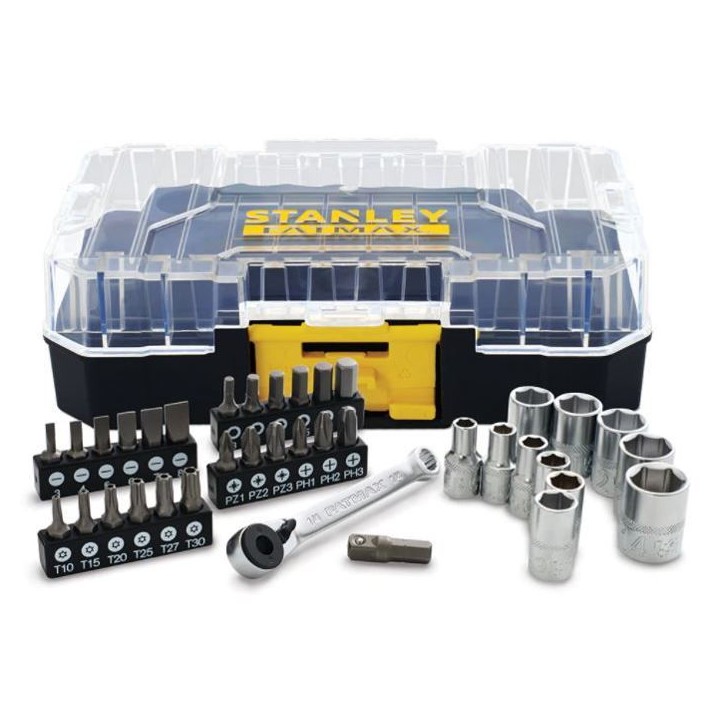 Coffret STAKBOX S 1/4'' jeu de 37 pieces - Stanley Fatmax - FMMT19101-0