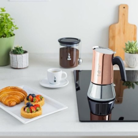 Cafetiere italienne - BIALETTI - NEW VENUS - 6 tasses - 0,24 L - Cuivre