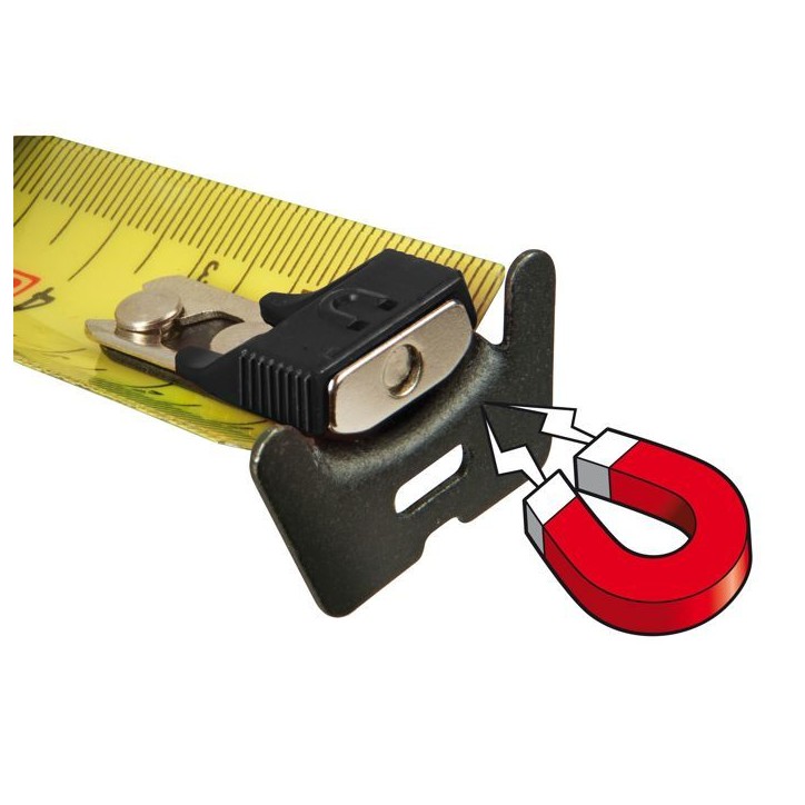 Ruban a crochet magnétique - STANLEY - 8m x 32mm - Revetement Mylar haute protection et anti-abrasion Ruban a crochet magnétique - STANLEY - 8m x 32mm - Revetement Mylar haute protection et anti-abrasion