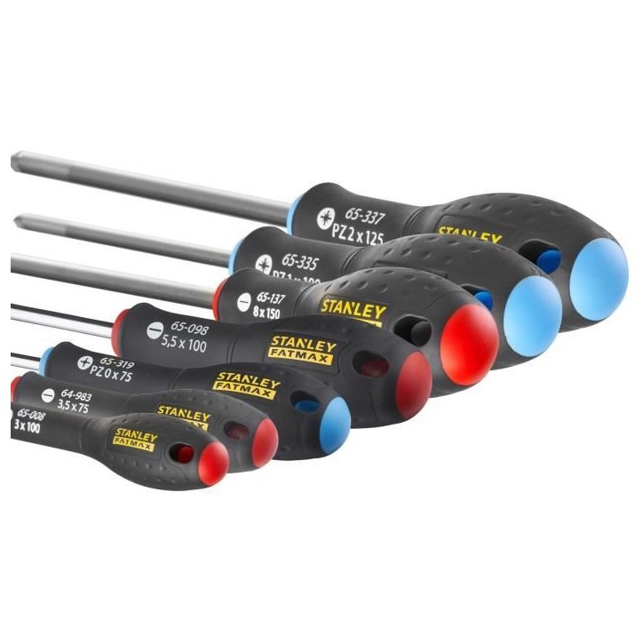 Jeu de 7 Tournevis - STANLEY FATMAX - 0-65-425 - Electricien + Mecanicien + Pozidriv Jeu de 7 Tournevis - STANLEY FATMAX - 0-65-425 - Electricien + Mecanicien + Pozidriv