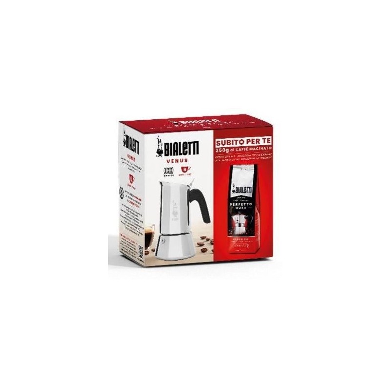 Cafetiere italienne Bialetti VENUS + 1 paquet de café Moka Classico 2 Cafetiere italienne Bialetti VENUS + 1 paquet de café Moka Classico 2