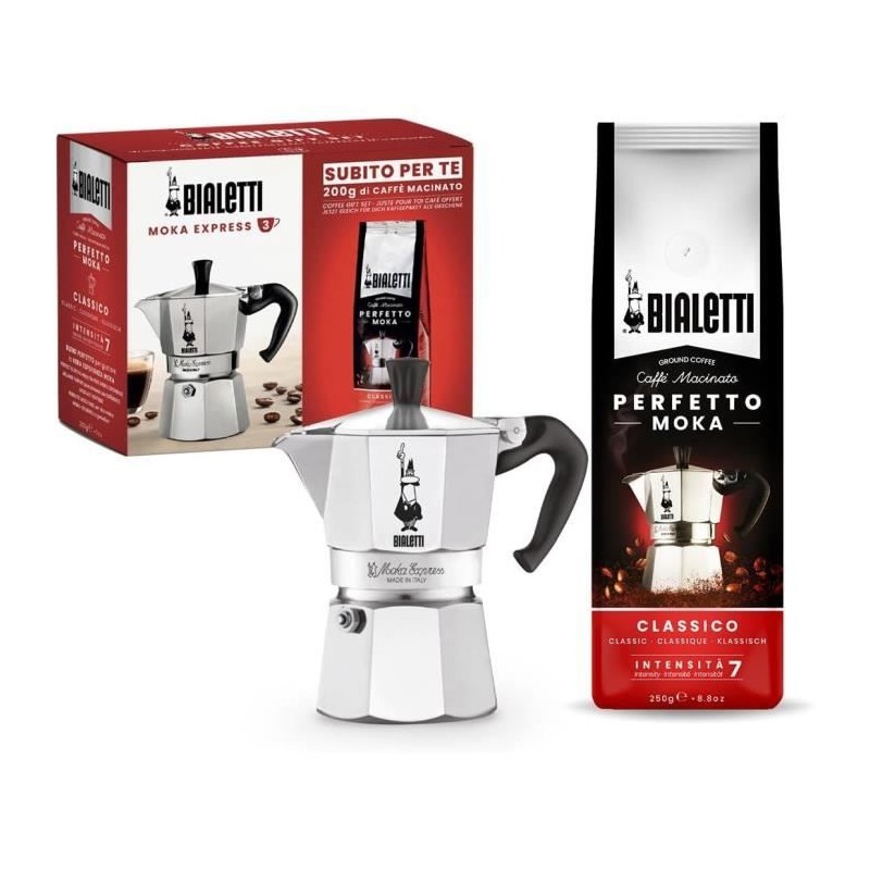 Cafetiere italienne + 1 Café Perfetto Moka Classico - BIALETTI - MOKA Cafetiere italienne + 1 Café Perfetto Moka Classico - BIALETTI - MOKA