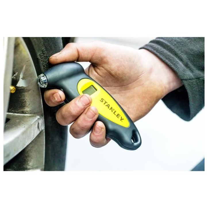 STANLEY - Testeur de Pression de Pneus Digital - STHT80874-0 - Précision +/- 0,5 PSI STANLEY - Testeur de Pression de Pneus Digital - STHT80874-0 - Précision +/- 0,5 PSI