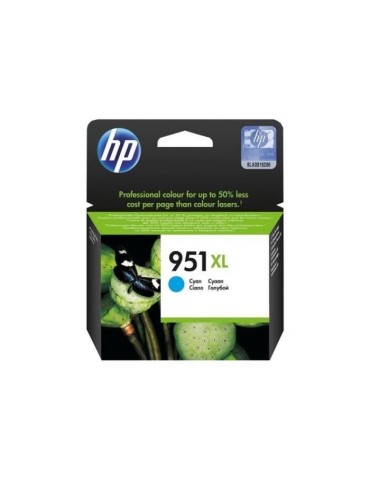 HP 951XL Cartouche d'encre cyan grande capacité authentique (CN046AE) pour HP OfficeJet Pro 251dw/276dw/8100/8600