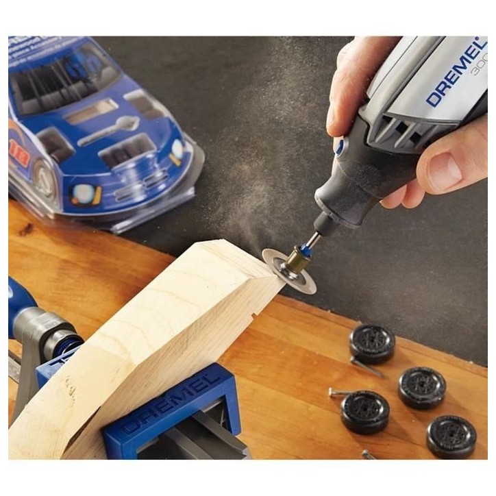 Disques de Ponçage DREMEL S411 EZ SpeedClic - Lot de 6 (Grain 60, Ø 30mm)