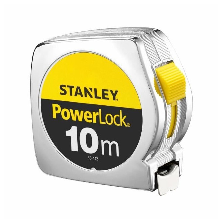 Metre ruban - STANLEY - 1-33-442 - 10 m x 25 mm - Powerlock Classic ABS Metre ruban - STANLEY - 1-33-442 - 10 m x 25 mm - Powerlock Classic ABS