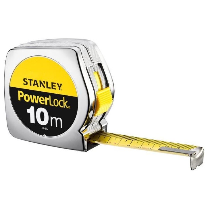 Metre ruban - STANLEY - 1-33-442 - 10 m x 25 mm - Powerlock Classic ABS Metre ruban - STANLEY - 1-33-442 - 10 m x 25 mm - Powerlock Classic ABS