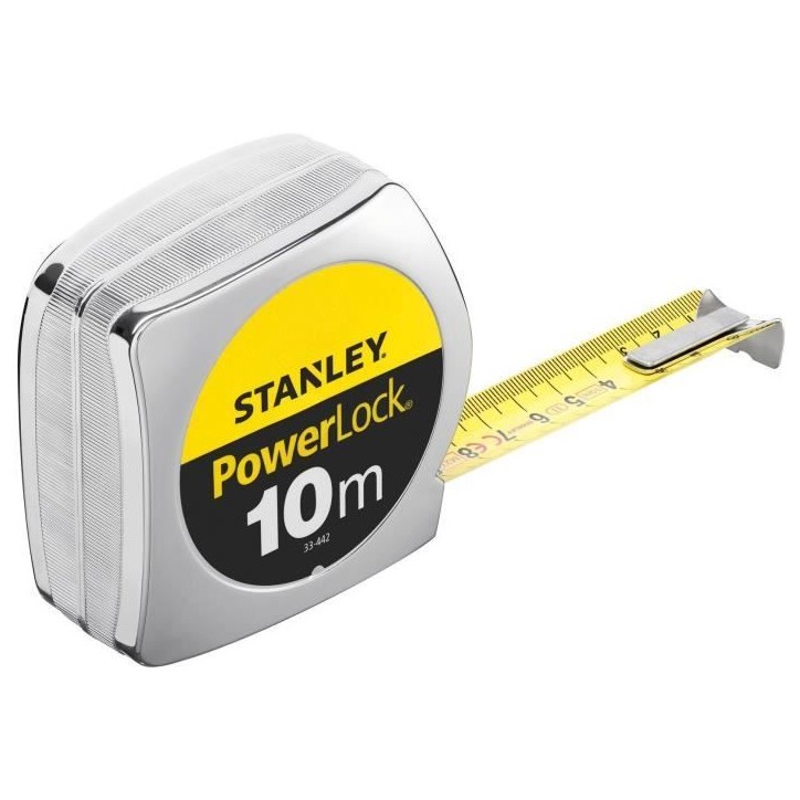 Metre ruban - STANLEY - 1-33-442 - 10 m x 25 mm - Powerlock Classic ABS Metre ruban - STANLEY - 1-33-442 - 10 m x 25 mm - Powerlock Classic ABS