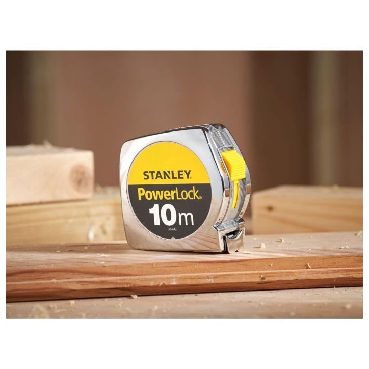 Metre ruban - STANLEY - 1-33-442 - 10 m x 25 mm - Powerlock Classic ABS Metre ruban - STANLEY - 1-33-442 - 10 m x 25 mm - Powerlock Classic ABS