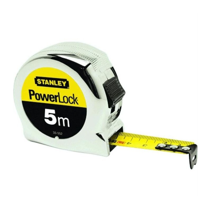 Metre ruban micro Powerlock 3 m - STANLEY - Boîtier ABS chromé