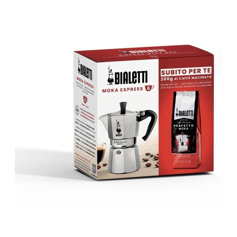 Cafetiere italienne + 1 Café Perfetto Moka Classico - BIALETTI - MOKA Cafetiere italienne + 1 Café Perfetto Moka Classico - BIALETTI - MOKA