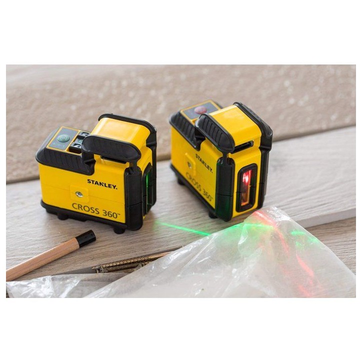 Kit Niveau Laser 360° + Trépied - STANLEY - STHT77640-1 - piles - rouge Kit Niveau Laser 360° + Trépied - STANLEY - STHT77640-1 - piles - rouge