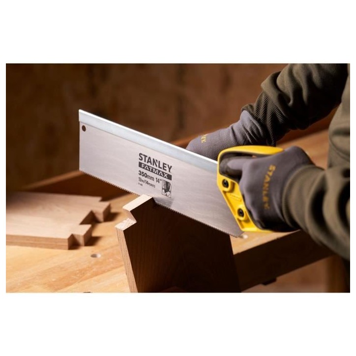 Scie a dos - STANLEY FATMAX - 2-17-202 - 350 mm - coupe fine Scie a dos - STANLEY FATMAX - 2-17-202 - 350 mm - coupe fine