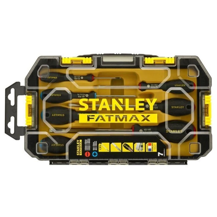 Coffret Toughbox - STANLEY FATMAX - FMHT65425-2 - 7 Tournevis Coffret Toughbox - STANLEY FATMAX - FMHT65425-2 - 7 Tournevis
