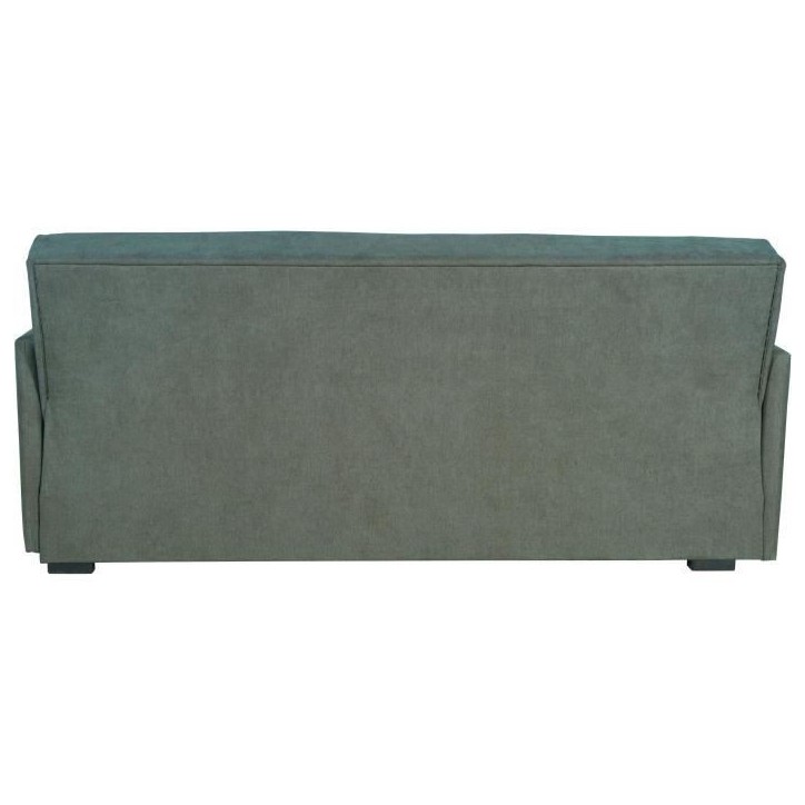 Canapé convertible 3 places - BIANCA - Tissu vert foncé - 4 coussins - Coffre de rangement - 204 x 92 x 91 cm Canapé convertible 3 places - BIANCA - Tissu vert foncé - 4 coussins - Coffre de rangement - 204 x 92 x 91 cm