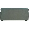 Canapé convertible 3 places - BIANCA - Tissu vert foncé - 4 coussins