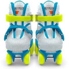 Patins ajustables - STAMP - Skids Control Explore - 4 roues - Taille 23-26 - Bleu