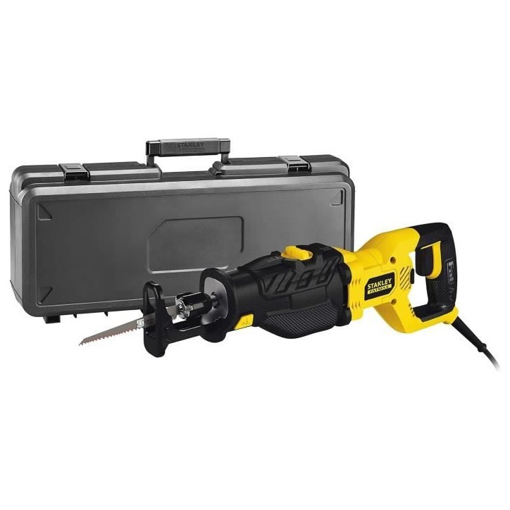 Scie sabre pendulaire Stanley FME365K Fatmax 1050W - Professionnelle - Jaune/Noir - Coupe rapide dans le bois Scie sabre pendulaire Stanley FME365K Fatmax 1050W - Professionnelle - Jaune/Noir - Coupe rapide dans le bois