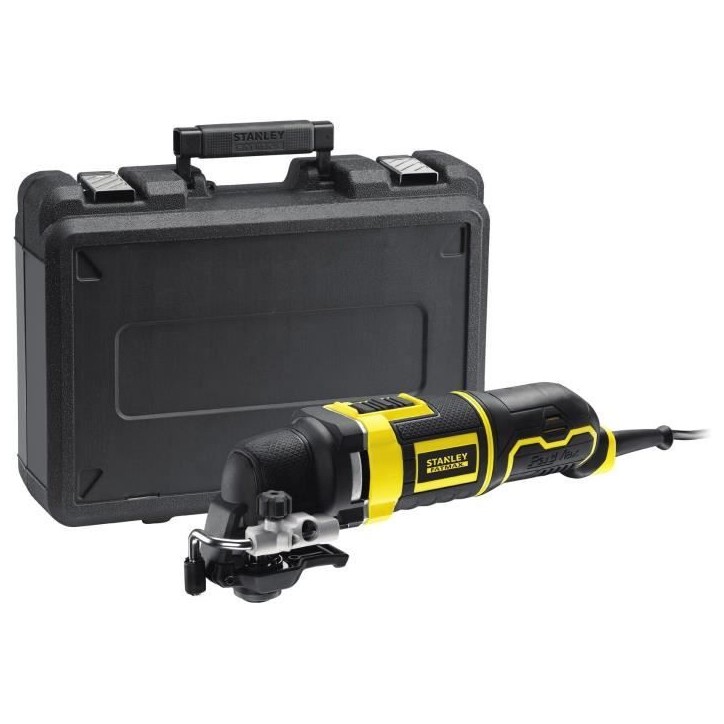 Outil oscillatoire multifonction filaire - STANLEY FATMAX - FME650K-QS - 300W - découpe, ponçage, grattage - 20 accessoires Outil oscillatoire multifonction filaire - STANLEY FATMAX - FME650K-QS - 300W - découpe, ponçage, grattage - 20 accessoires