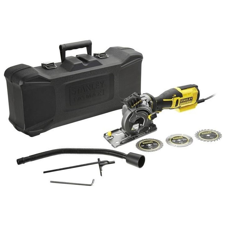 Scie Circulaire Multimatériaux STANLEY FME380K - 650W - Ø 89 mm - Coupe Bois/Métal/Plastique Scie Circulaire Multimatériaux STANLEY FME380K - 650W - Ø 89 mm - Coupe Bois/Métal/Plastique
