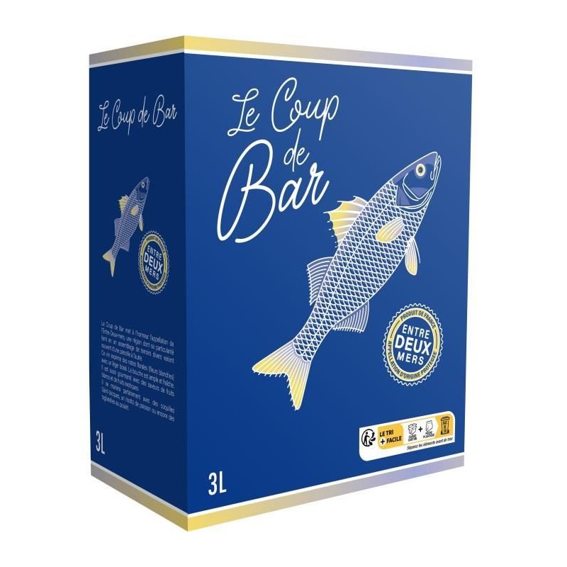 Bag in Box 3 litres Le Coup de Bar Entre Deux Mers - Vin blanc de Bord