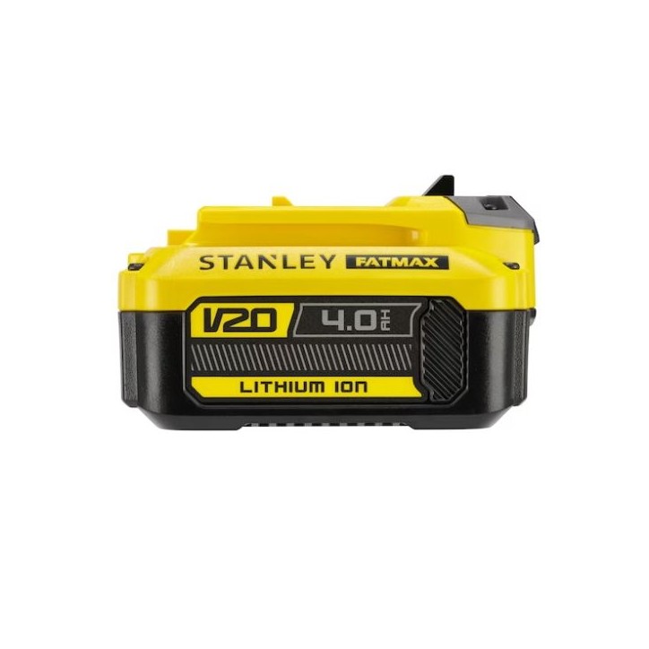 Batterie 18V 4 Ah - STANLEY FATMAX - Compatible avec la gamme STANLEY FATMAX V20 - SFMCB204-XJ