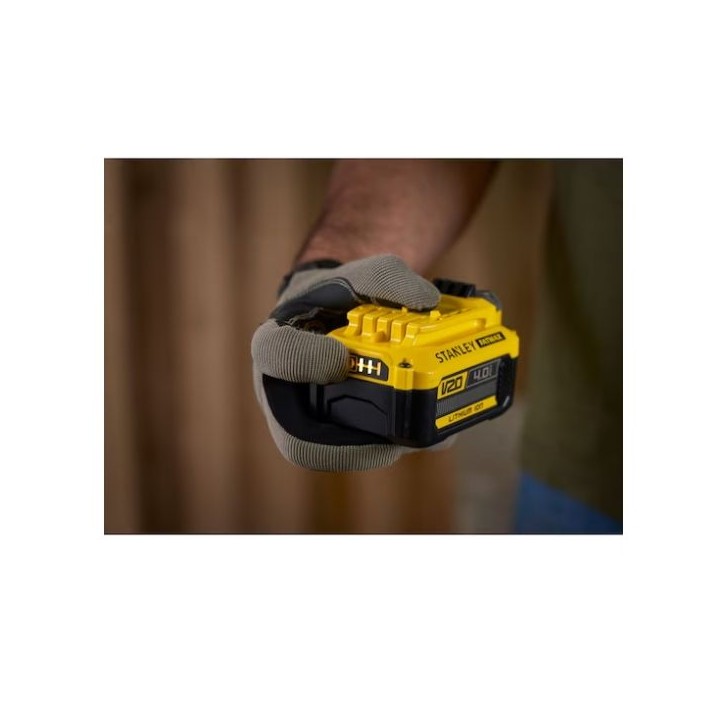 Batterie 18V 4 Ah - STANLEY FATMAX - Compatible avec la gamme STANLEY FATMAX V20 - SFMCB204-XJ