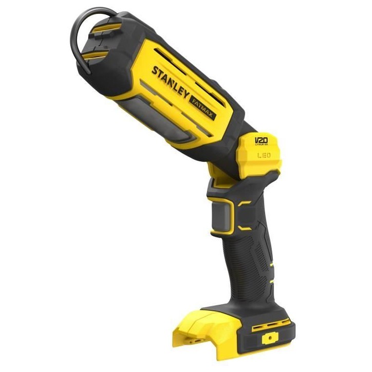 Lampe torche - 18V - STANLEY FATMAX - SFMCL050B-XJ - 3 LED - 700 lumens - Tete pivotante - Sans batterie Lampe torche - 18V - STANLEY FATMAX - SFMCL050B-XJ - 3 LED - 700 lumens - Tete pivotante - Sans batterie