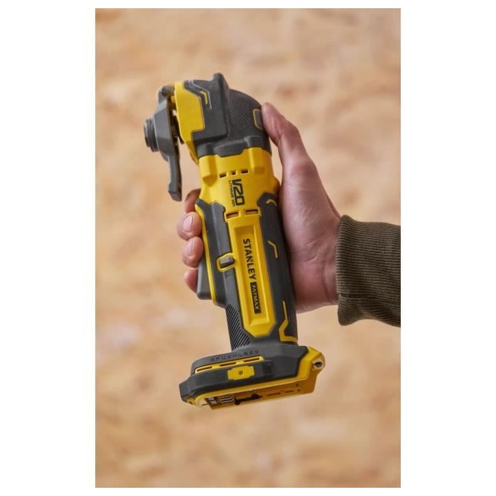 Outil oscillatoire multifonction sans fil - STANLEY FATMAX - SFMCE510B-XJ - Brushless - 18V - découpe, ponçage - sans batterie Outil oscillatoire multifonction sans fil - STANLEY FATMAX - SFMCE510B-XJ - Brushless - 18V - découpe, ponçage - sans batterie