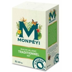 Monpéyi - Rhum blanc traditionnel - 40,0% Vol. - Bag in box 2L