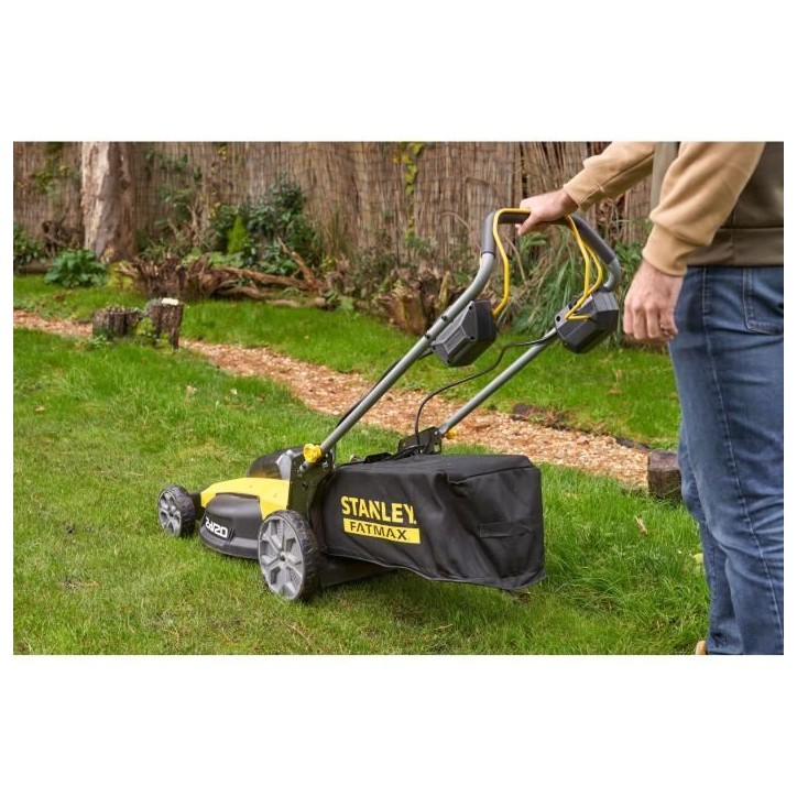 Tondeuse autopropulsée électrique sans fil - Stanley Fatmax - Brushless - SFMCMWS251M-QW - 18V - 51cm de coupe - Sans batterie