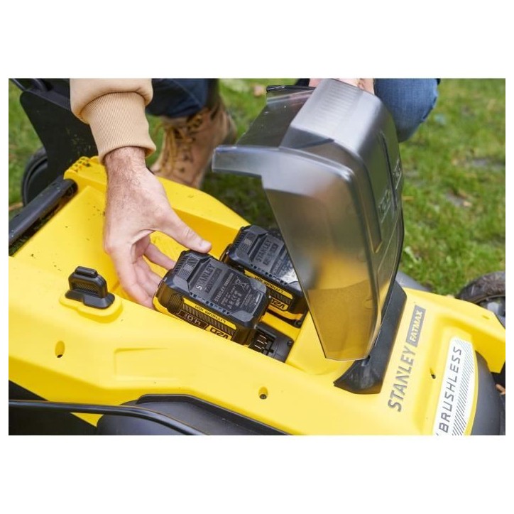 Tondeuse autopropulsée électrique sans fil - Stanley Fatmax - Brushless - SFMCMWS251M-QW - 18V - 51cm de coupe - Sans batterie