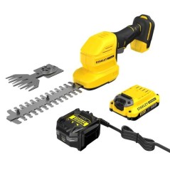 Taille-haie et cisaille a gazon sans fil + batterie 2Ah + chargeur - S