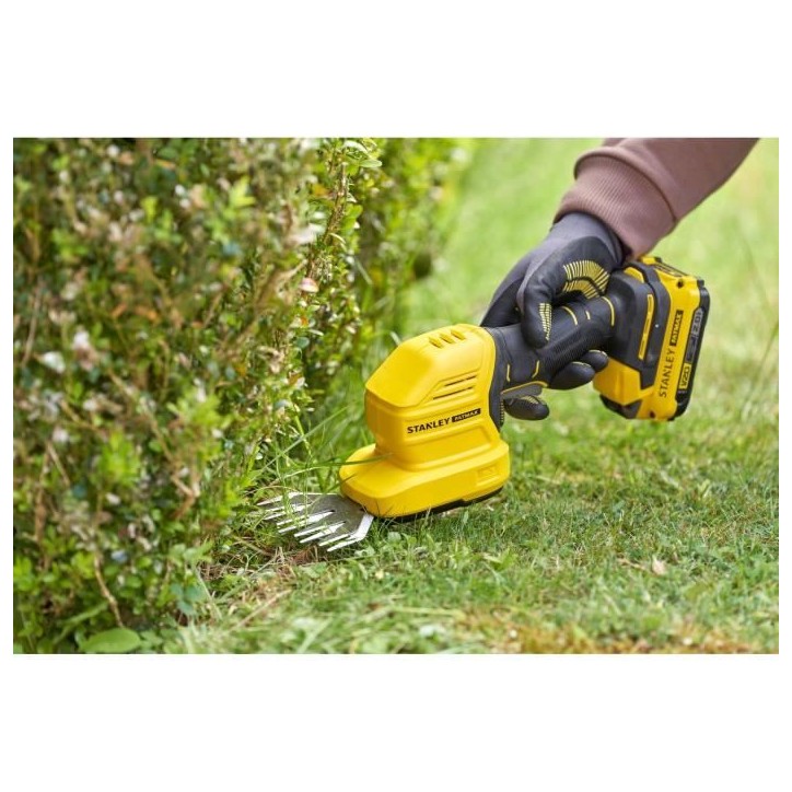 Taille-haie et cisaille a gazon sans fil + batterie 2Ah + chargeur - Stanley Fatmax - STCSS20D1-QW - 18V - Lames interchangeable Taille-haie et cisaille a gazon sans fil + batterie 2Ah + chargeur - Stanley Fatmax - STCSS20D1-QW - 18V - Lames interchangeable