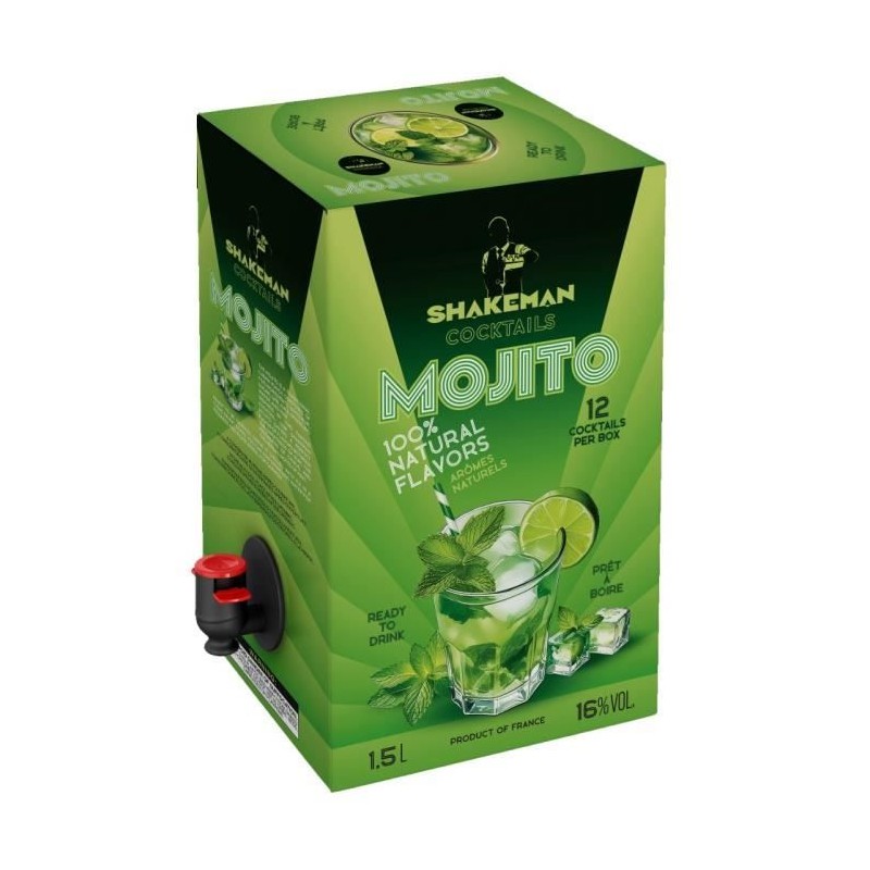 Shakeman - Mojito - Cocktails pret a boire - 16,0% Vol. - 150 cl