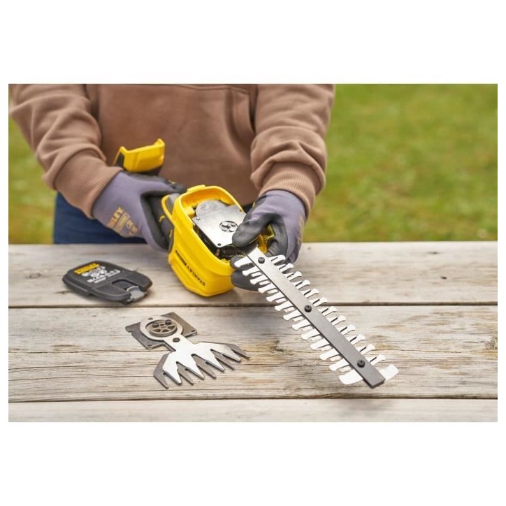 Taille-haie et cisaille a gazon sans fil + batterie 2Ah + chargeur - Stanley Fatmax - STCSS20D1-QW - 18V - Lames interchangeable Taille-haie et cisaille a gazon sans fil + batterie 2Ah + chargeur - Stanley Fatmax - STCSS20D1-QW - 18V - Lames interchangeable