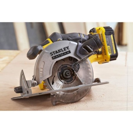 Scie circulaire sans fil - 18V - STANLEY FATMAX - SFMCS500M1S-QW - profondeur de coupe 54mm (a 90°) - batterie 4Ah + chargeur