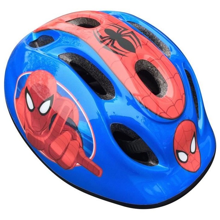 Casque + Coudieres/Genouilleres - STAMP - Spider-man - Tour de tete réglable - Coque blister - Garçon Casque + Coudieres/Genouilleres - STAMP - Spider-man - Tour de tete réglable - Coque blister - Garçon