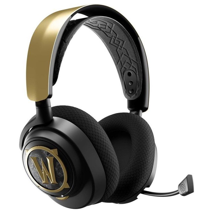 Casque-micro gaming sans fil - STEELSERIES - Arctis Nova 7 WOW Edition - Noir et Doré Casque-micro gaming sans fil - STEELSERIES - Arctis Nova 7 WOW Edition - Noir et Doré