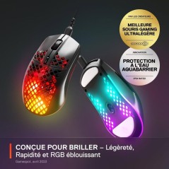 Souris gaming filaire - STEELSERIES - Aerox 3 - Noir