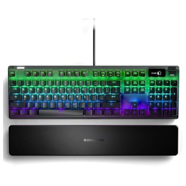 Clavier gamer mécanique - STEELSERIES - Apex 7 Red Switch - FR - Pavé numérique - Rétroéclairage RGB - Noir Clavier gamer mécanique - STEELSERIES - Apex 7 Red Switch - FR - Pavé numérique - Rétroéclairage RGB - Noir