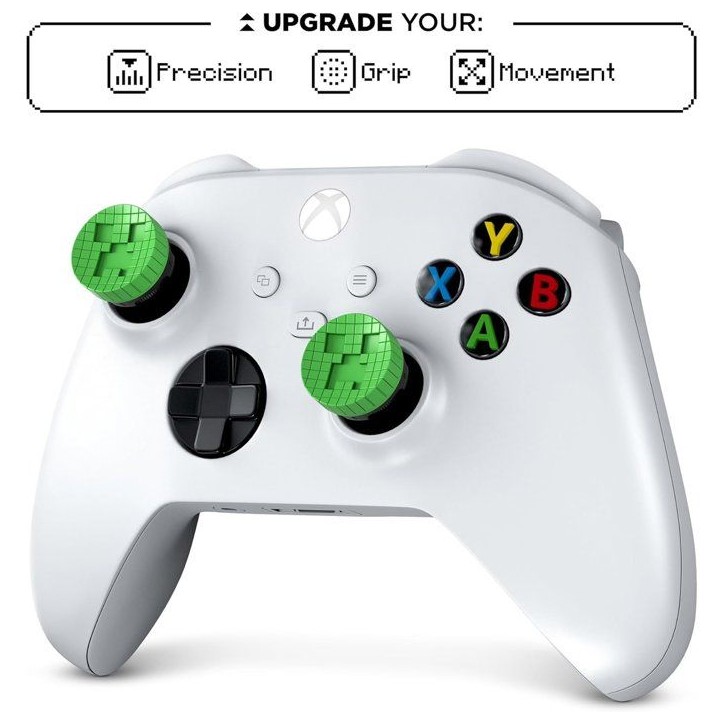 Pack de 2 Minecraft Performance Thumbsticks - STEELSERIES - KontrolFreek - Creeper Edtion - Manettes Xbox Series&Xbox One - Vert
