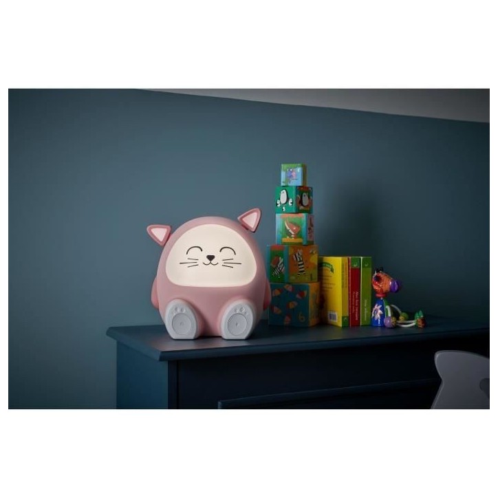 Enceinte lumineuse & veilleuse - BIGBEN - Chat - Bluetooth 5.0, 15W, Veilleuse réglable, Minuterie, Batterie USB-C Enceinte lumineuse & veilleuse - BIGBEN - Chat - Bluetooth 5.0, 15W, Veilleuse réglable, Minuterie, Batterie USB-C