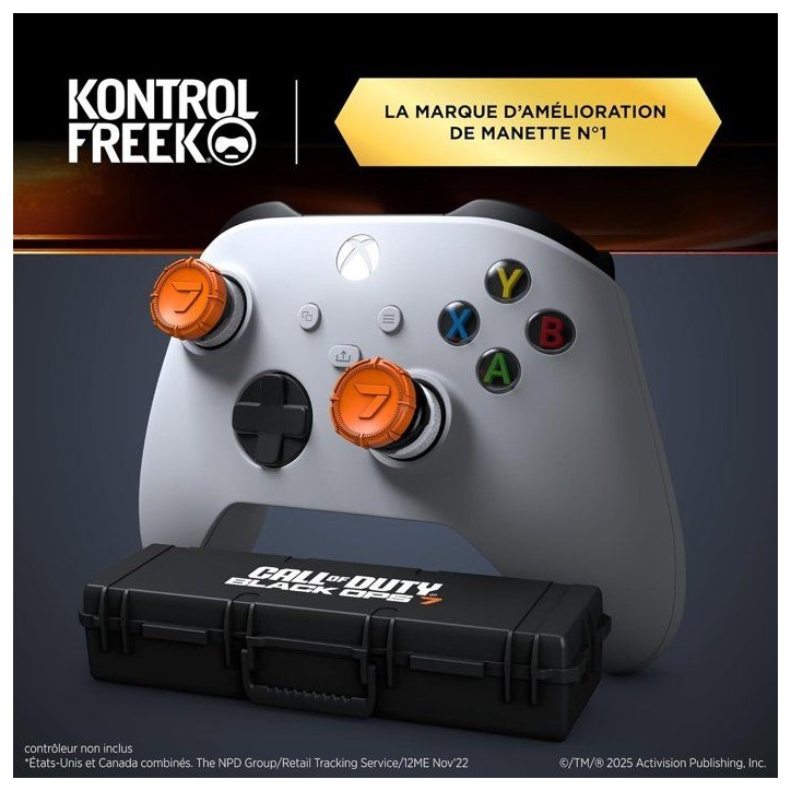 Pack de 2 Call Of Duty BO7 Performance Thumbsticks - STEELSERIES - KontrolFreek - Collector Edition - Manettes Xbox - Orange Pack de 2 Call Of Duty BO7 Performance Thumbsticks - STEELSERIES - KontrolFreek - Collector Edition - Manettes Xbox - Orange