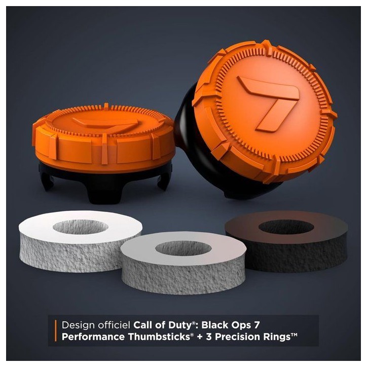 Pack de 2 Call Of Duty BO7 Performance Thumbsticks - STEELSERIES - KontrolFreek - Collector Edition - Manettes PS5/PS4 - Orange Pack de 2 Call Of Duty BO7 Performance Thumbsticks - STEELSERIES - KontrolFreek - Collector Edition - Manettes PS5/PS4 - Orange
