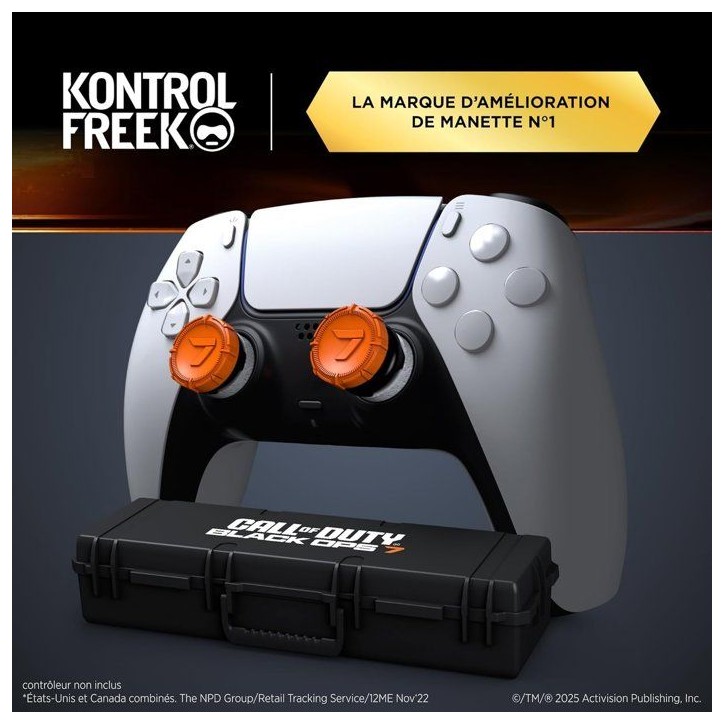 Pack de 2 Call Of Duty BO7 Performance Thumbsticks - STEELSERIES - KontrolFreek - Collector Edition - Manettes PS5/PS4 - Orange Pack de 2 Call Of Duty BO7 Performance Thumbsticks - STEELSERIES - KontrolFreek - Collector Edition - Manettes PS5/PS4 - Orange