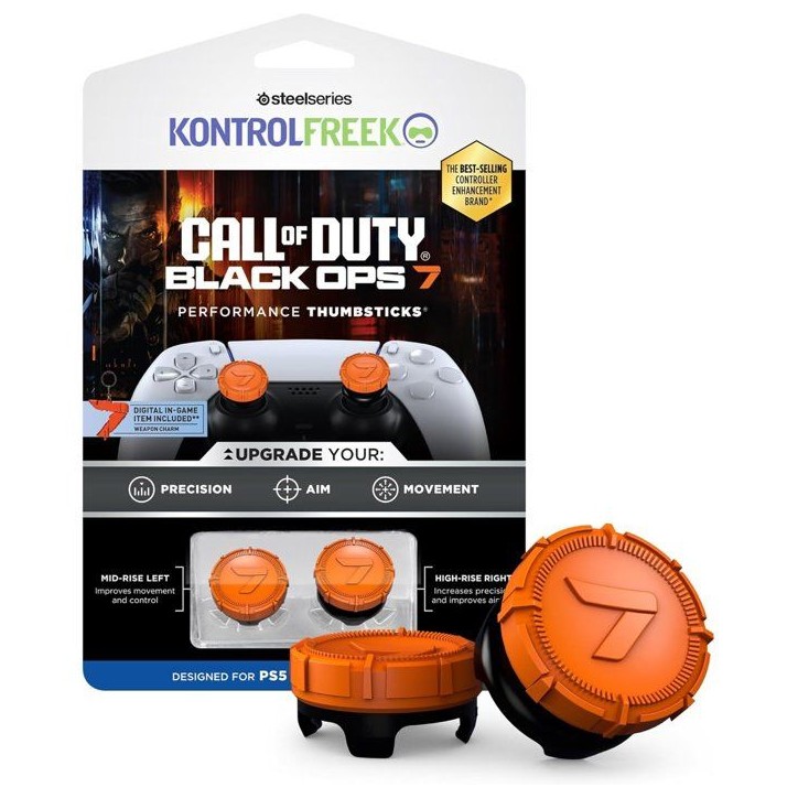 Pack de 2 Call Of Duty BO7 Performance Thumbsticks - STEELSERIES - KontrolFreek - Pour manettes PS5|PS4 - Orange Pack de 2 Call Of Duty BO7 Performance Thumbsticks - STEELSERIES - KontrolFreek - Pour manettes PS5|PS4 - Orange