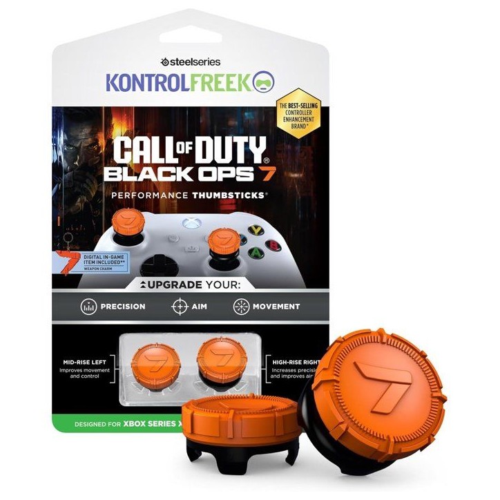 Pack de 2 Call Of Duty BO7 Performance Thumbsticks - STEELSERIES - KontrolFreek - Pour manettes Xbox Series et Xbox One - Orange Pack de 2 Call Of Duty BO7 Performance Thumbsticks - STEELSERIES - KontrolFreek - Pour manettes Xbox Series et Xbox One - Orange